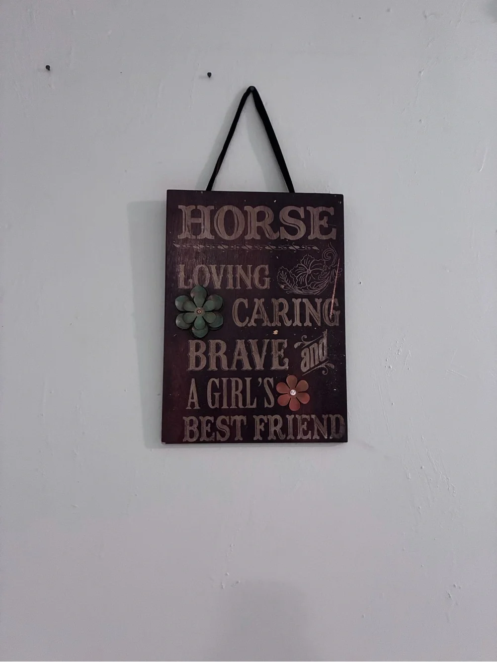 Decorative Dark Wooden Hanging Wall Rustic Engraved Design Sign